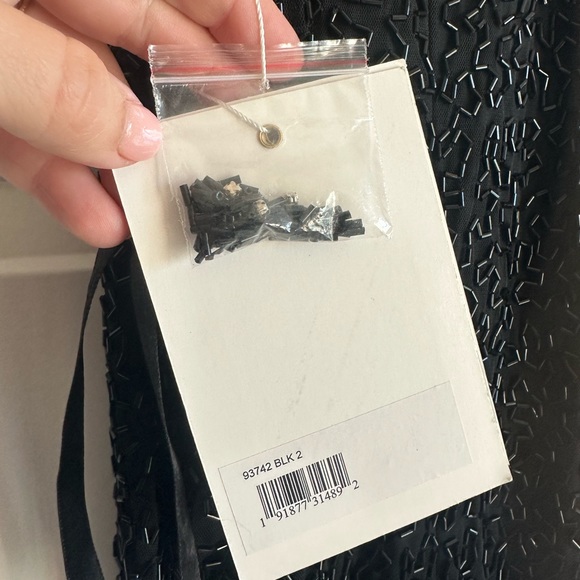 Mac Duggal 93742 Black Beaded Sleeveless High Neck Column Gown- NWT - Picture 6 of 9